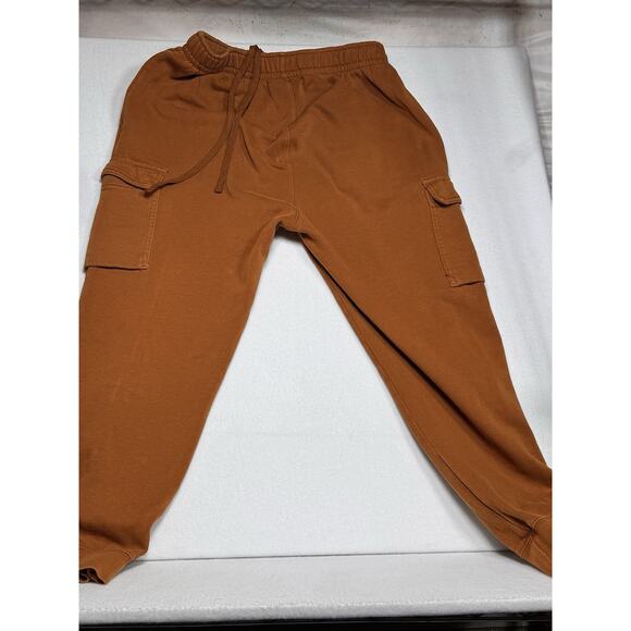 Nike Cargo Club Fleece Men's Pants Medium In - Burnt Sienna - Picture 2 of 5